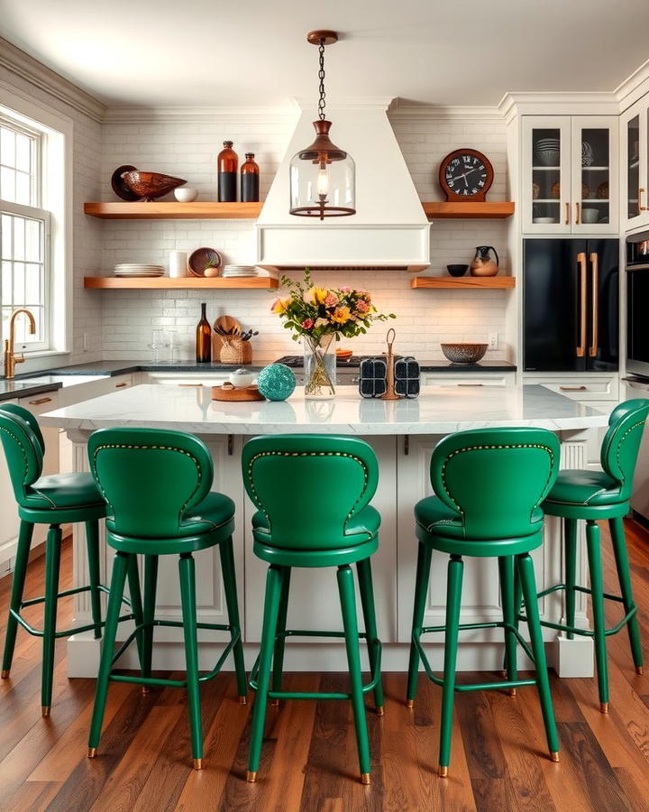 Emerald Green Bar Stools