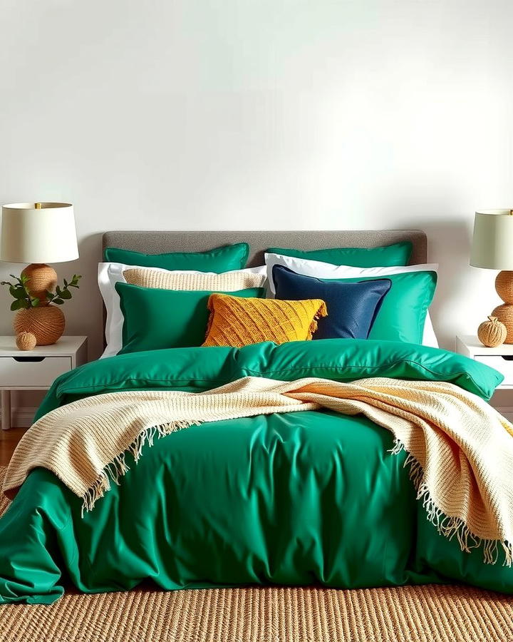 Emerald Green Bedding Set