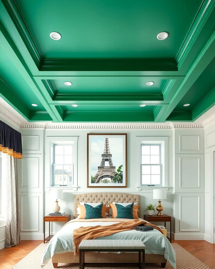 Emerald Green Ceiling