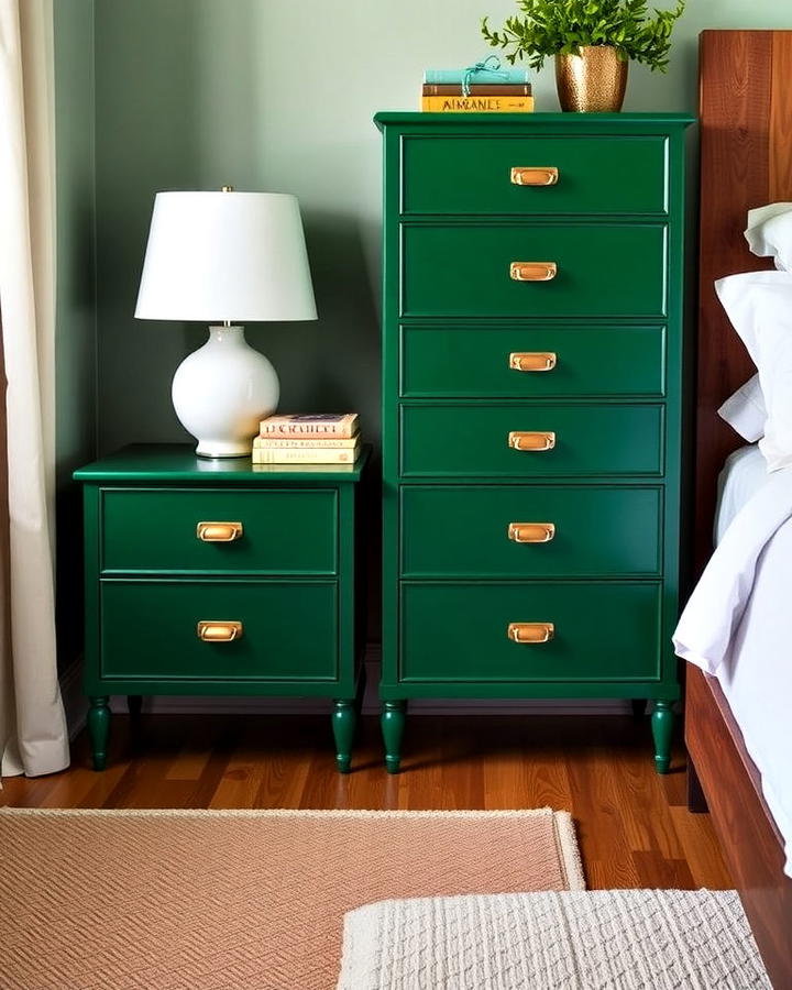 Emerald Green Dresser or Nightstand