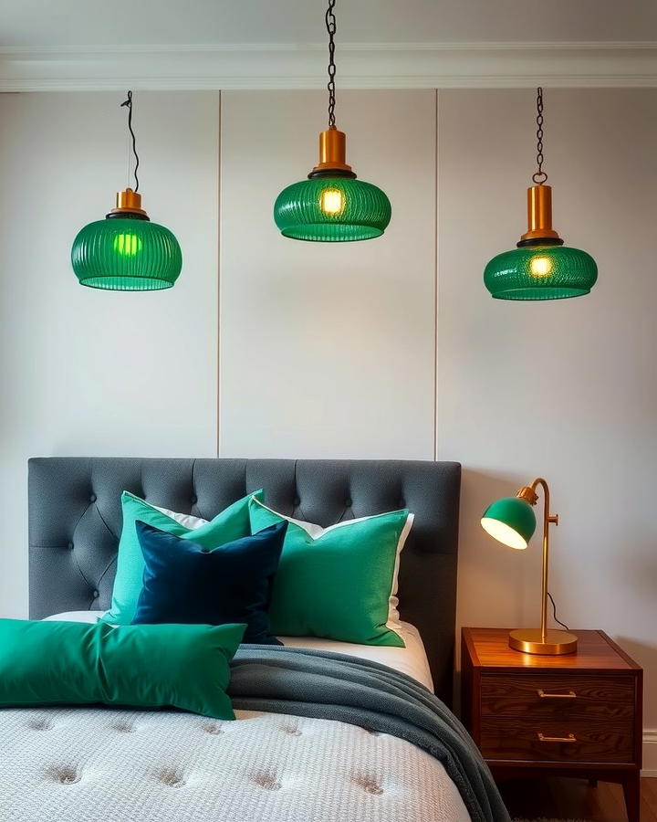 Emerald Green Statement Lighting