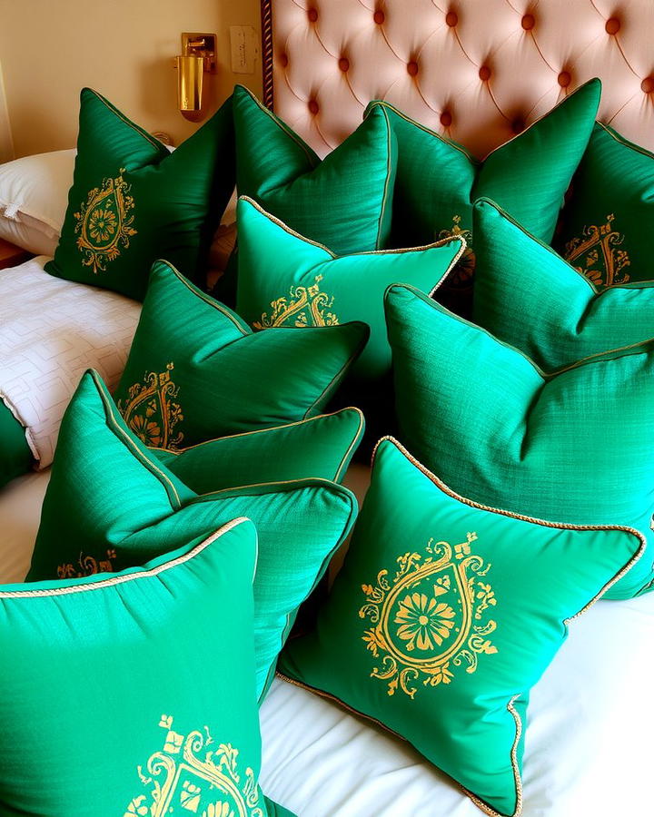 Emerald Green Throw Pillows