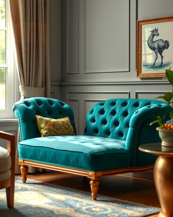 Emerald Green Tufted Armchair