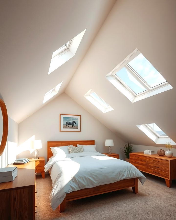 Emphasizing Natural Light with Skylights