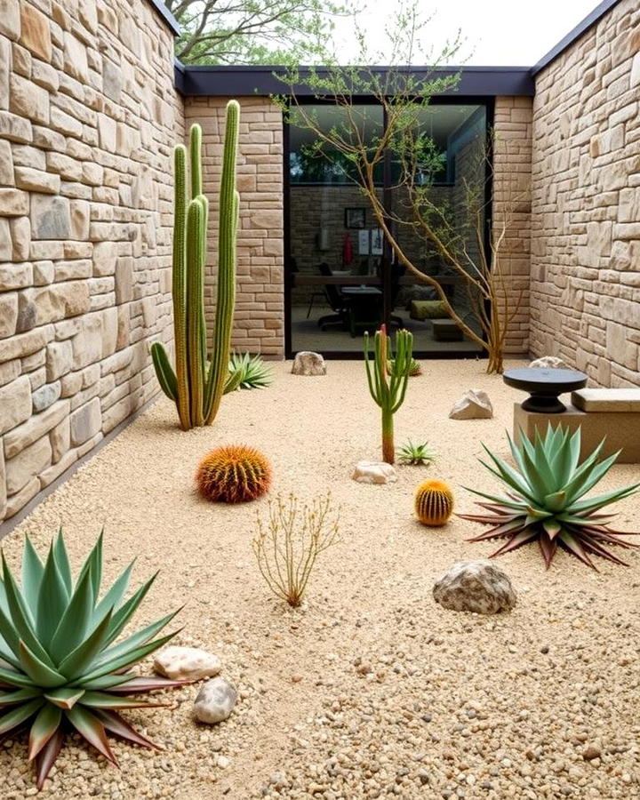 Enclosed Desert Garden