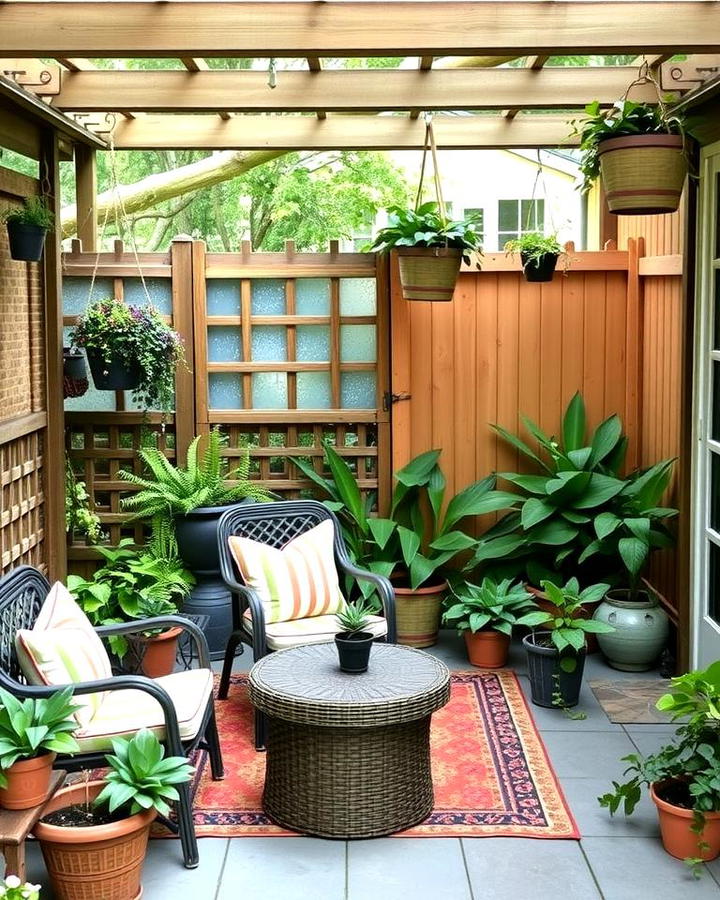 Enclosed Patio Garden