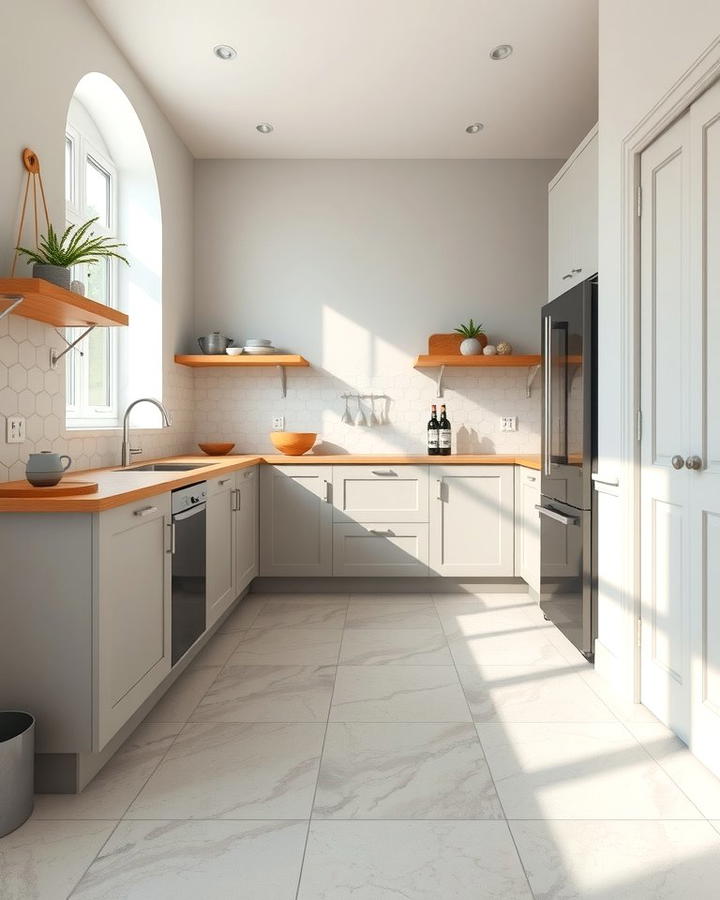 Enhancing Small Kitchens with Light Slate