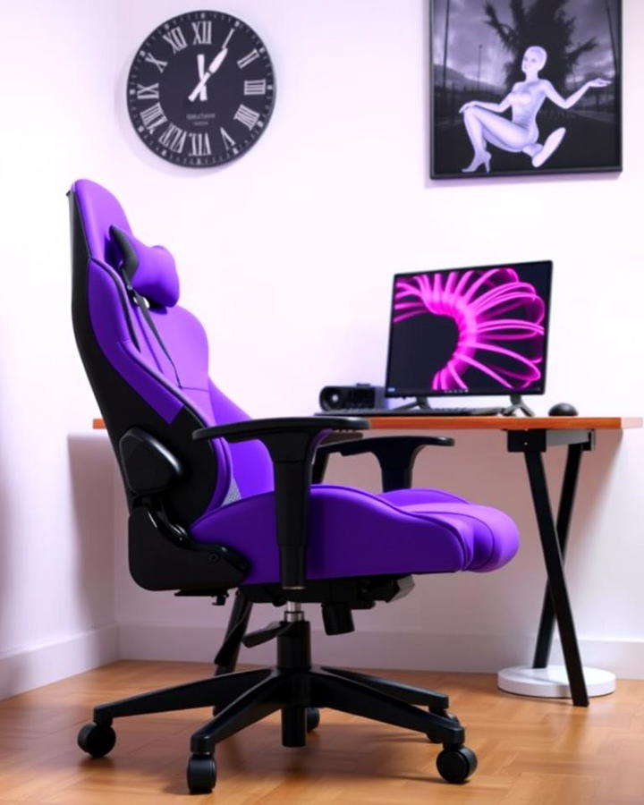 Ergonomic Purple Gaming Chair