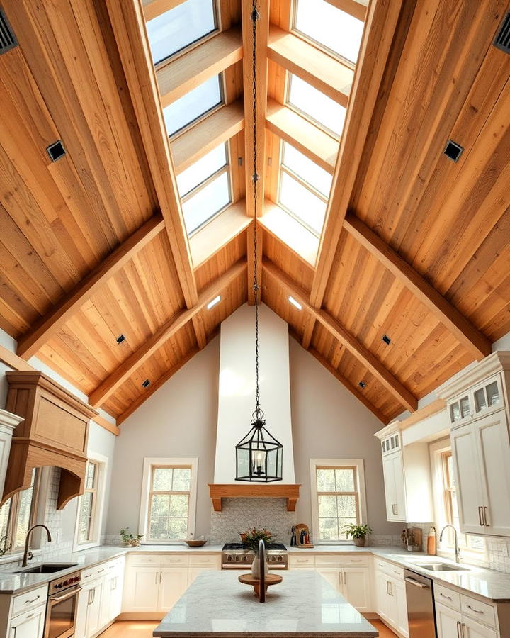 Expansive Vaulted Wood Ceiling