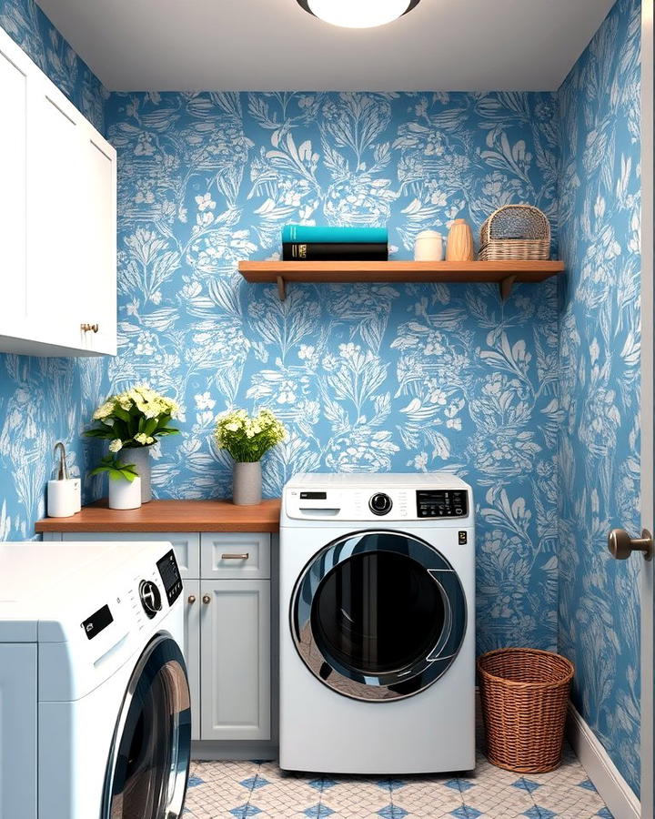 Experiment with Blue Wallpaper