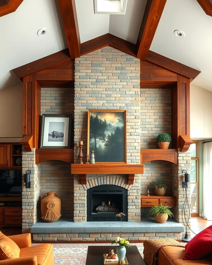 Exposed Beam Mantel