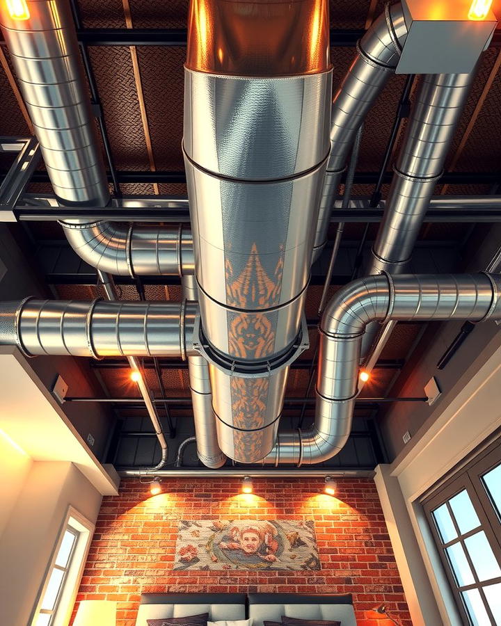 Exposed Ductwork for a Loft Style Appeal