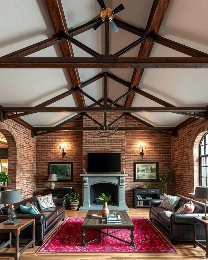 Exposed Metal Beams