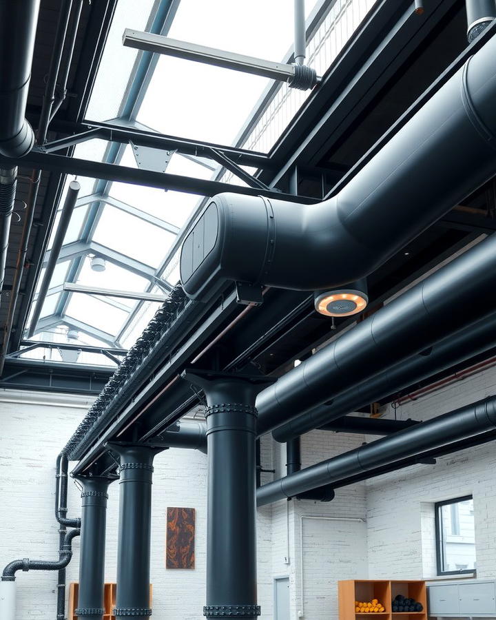 Exposed Pipes for Industrial Style