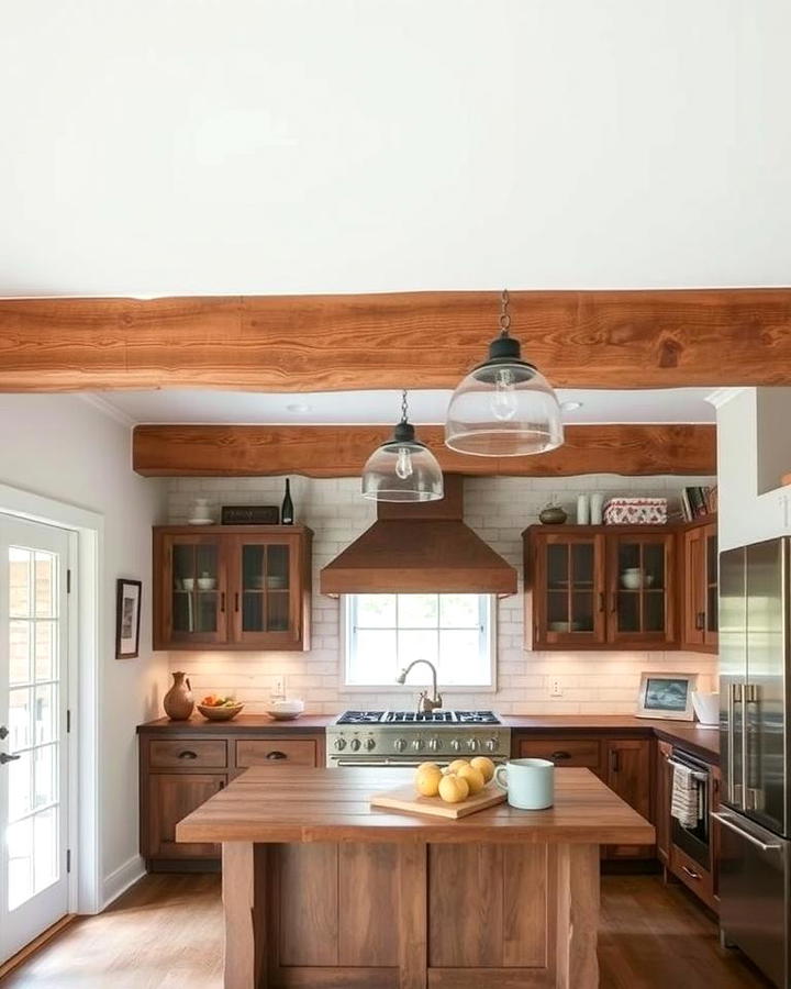 Exposed Wooden Beams