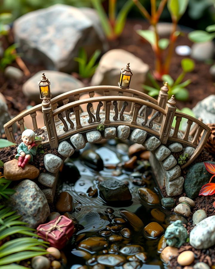 Fairy Bridge Over a Mini Stream