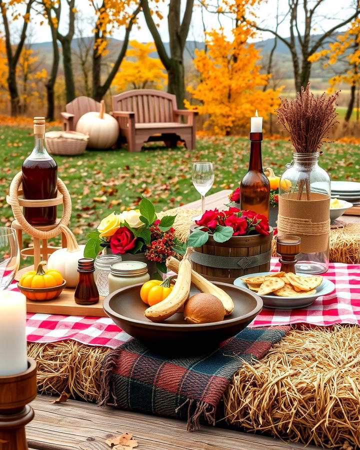 Fall Themed Outdoor Picnic