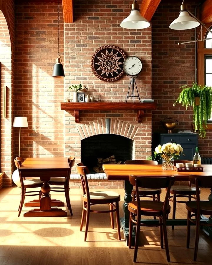 Farmhouse Inspiration with a Brick Fireplace