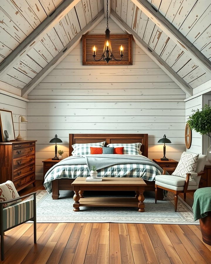 Farmhouse Loft Bedroom Warmth