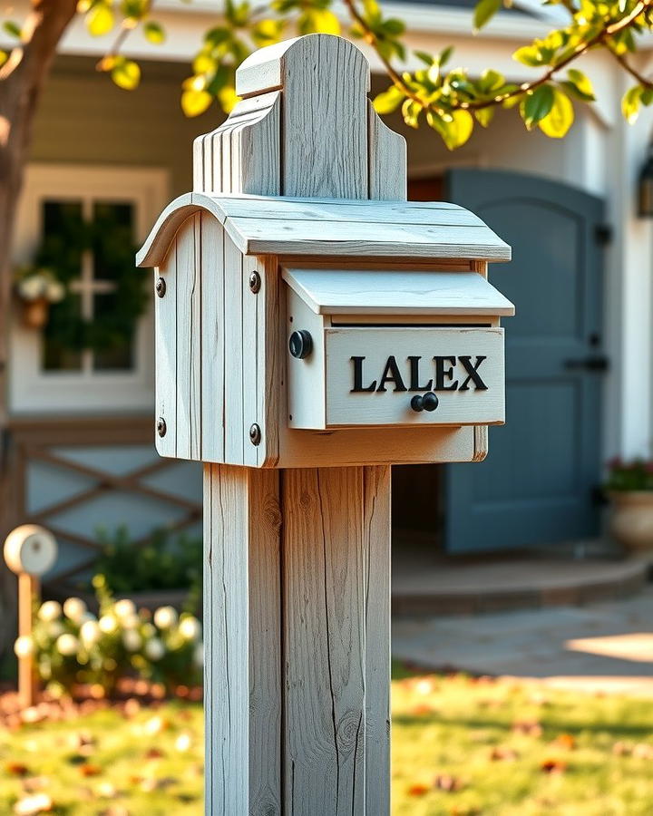 Farmhouse Style Mailbox Post