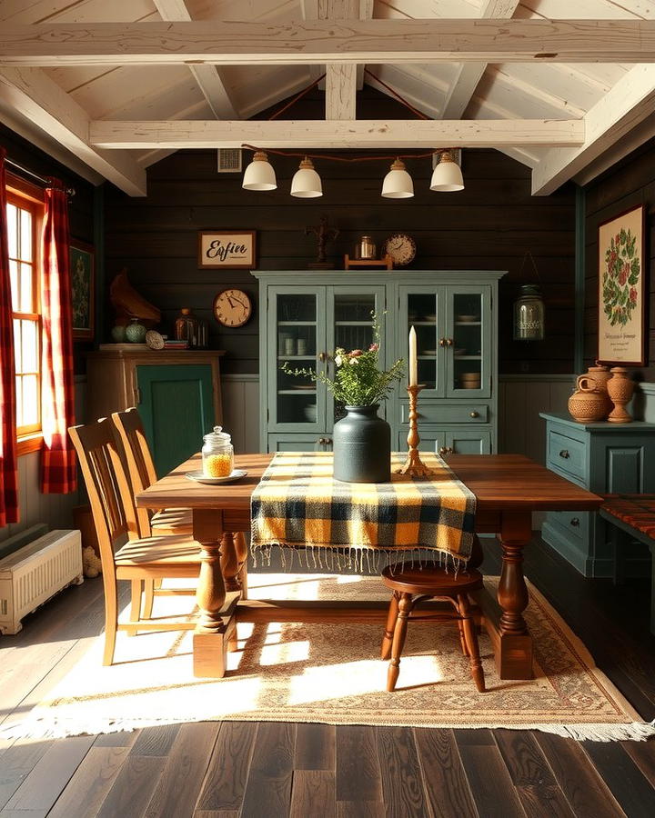 Farmhouse Warmth with Dark Tones