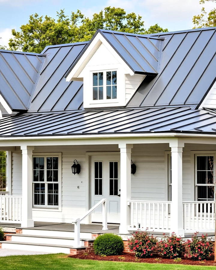 Farmhouse with a Metal Roof