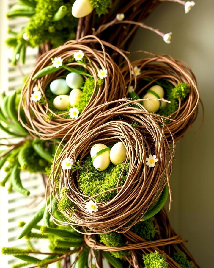 Faux Bird Nest Accents