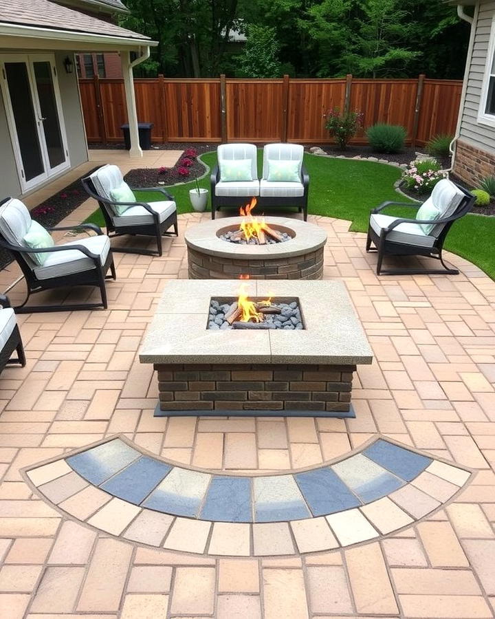 Fire Pit with Paver Patio