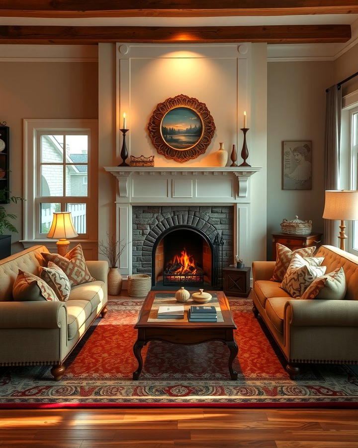 Fireplace Focused Arrangement