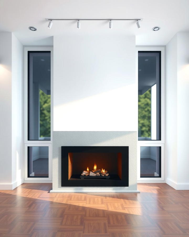 Fireplace with Glass Doors for Modern Appeal