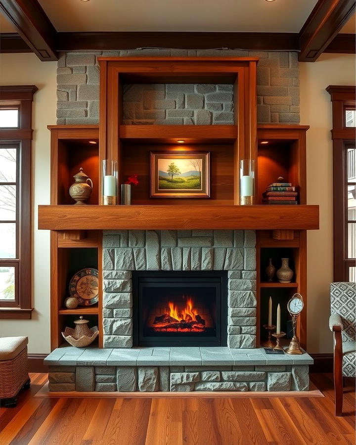 Fireplace with Recessed Niche