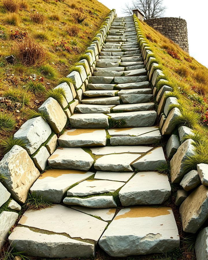 Flagstone Steps for Hillside Paths