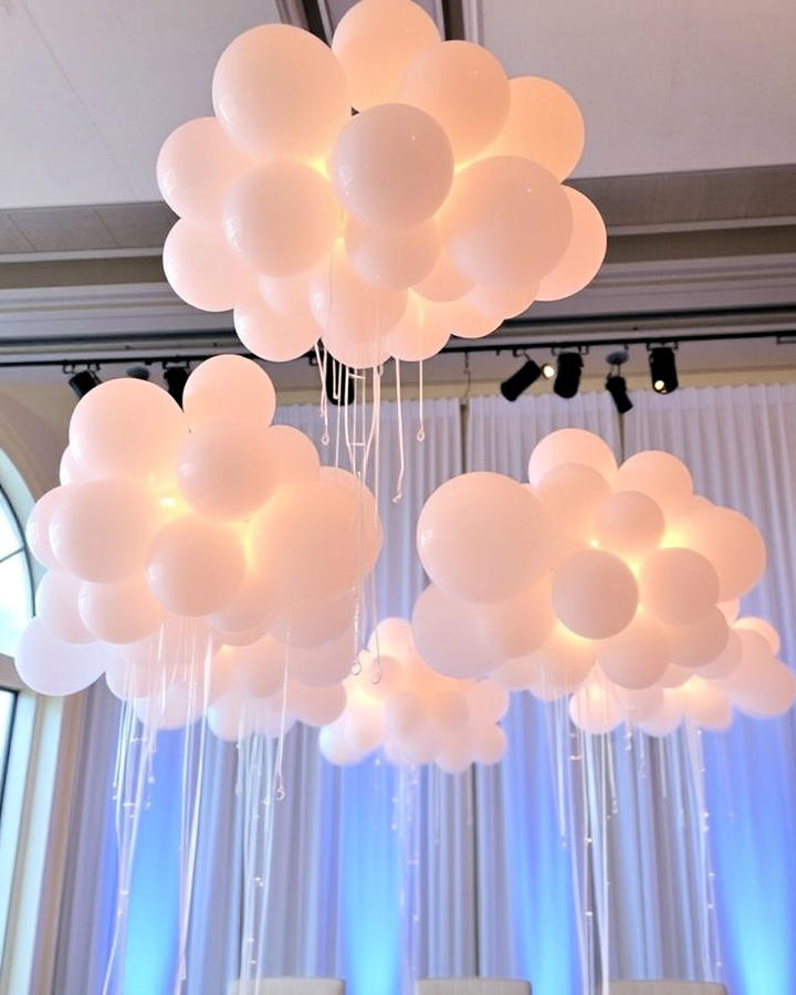 Floating Balloon Clouds Centerpiece