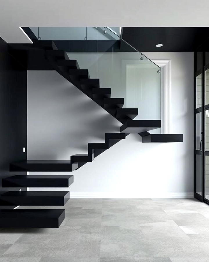 Floating Black Stairs