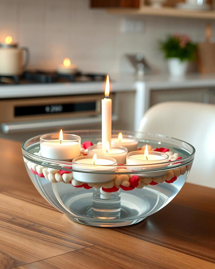 Floating Candles in Glass Bowls