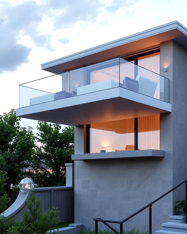 Floating Cantilever Balcony for Seamless Design