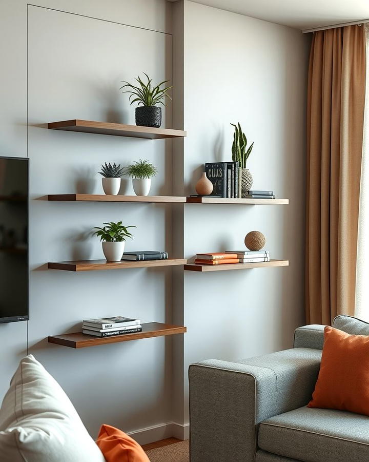 Floating Corner Shelves