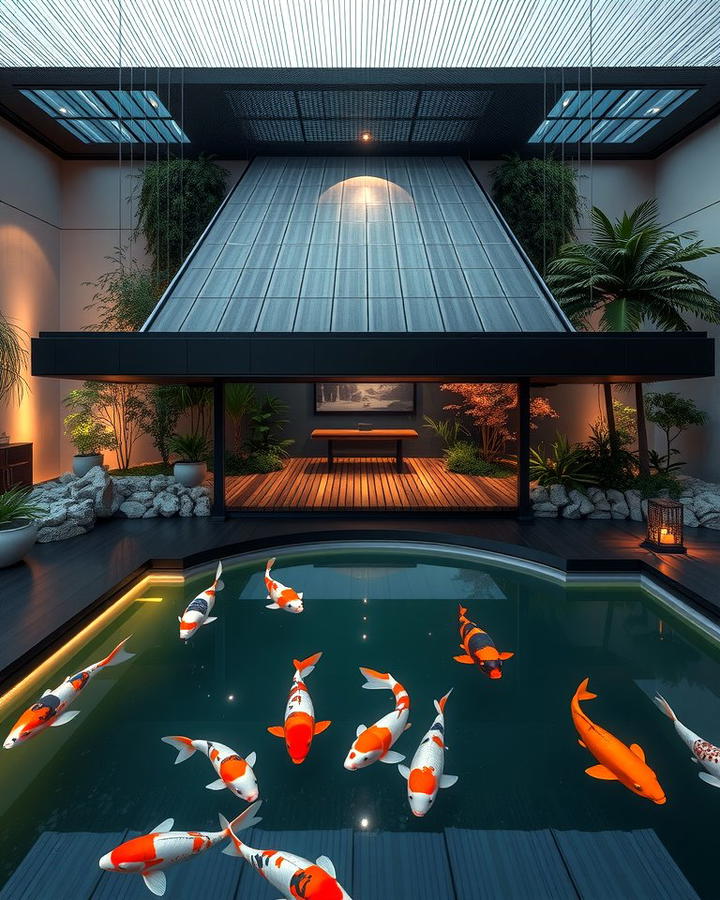 Floating Deck Koi Ponds