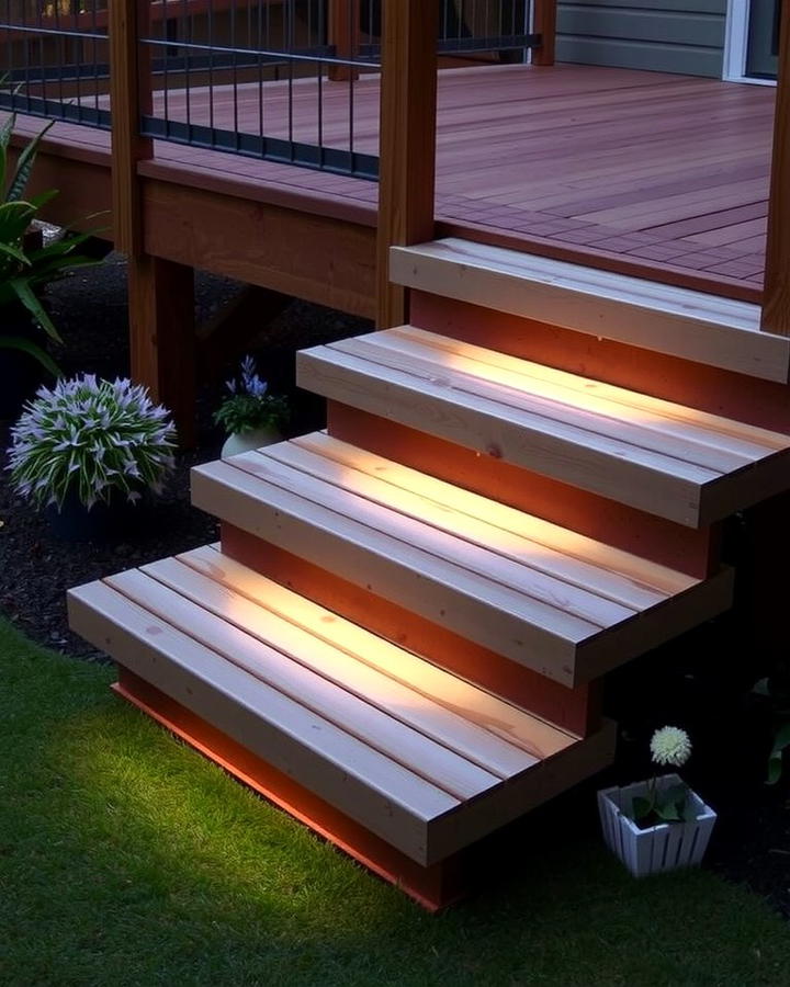 Floating Deck Steps