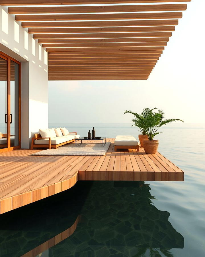 Floating Deck with Minimalist Design