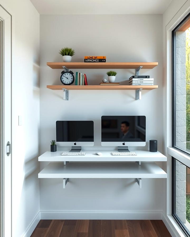 Floating Desks for Space Efficiency