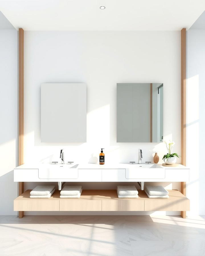 Floating Double Vanity