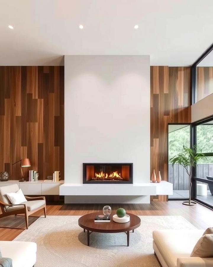 Floating Fireplace Design