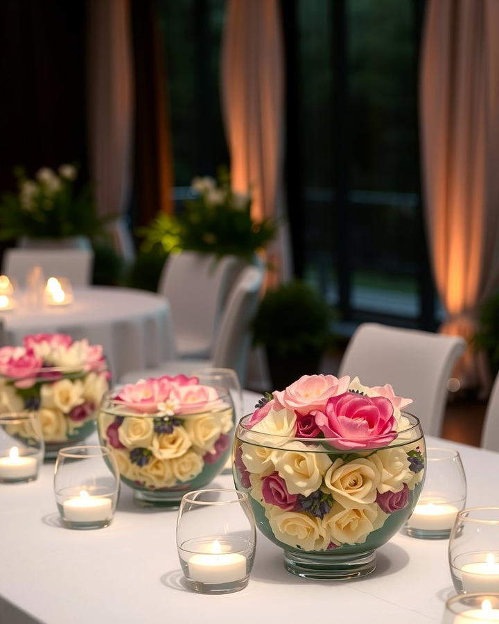 Floating Flowers and Candles