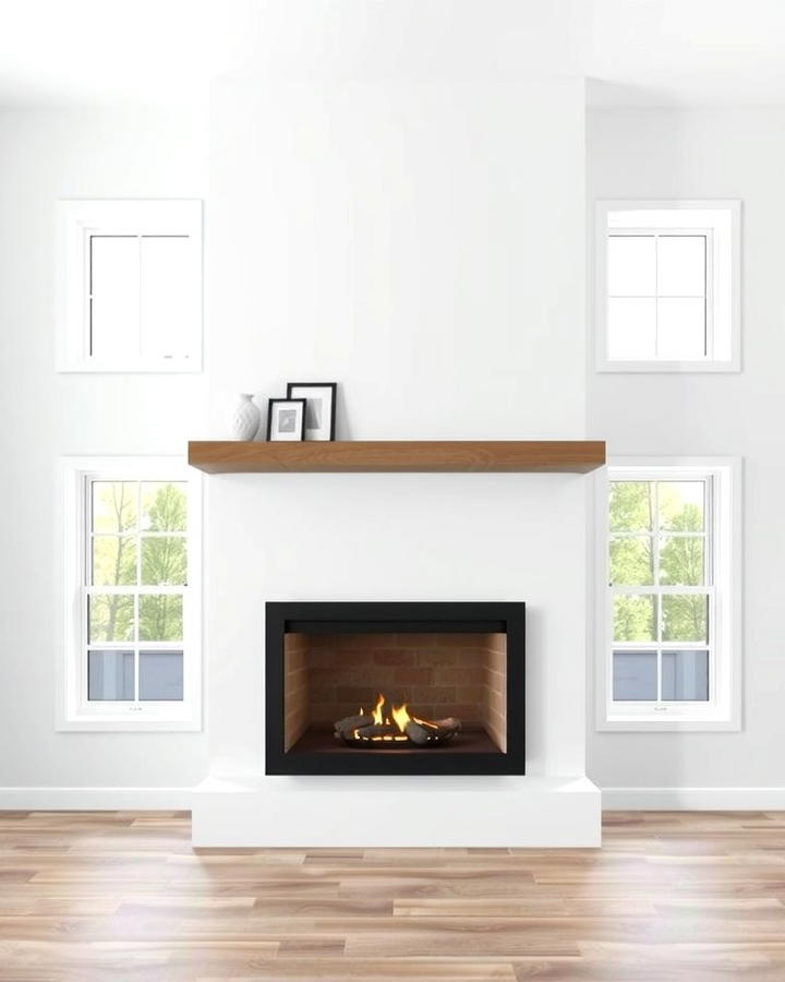 Floating Mantel for a Minimalist Look