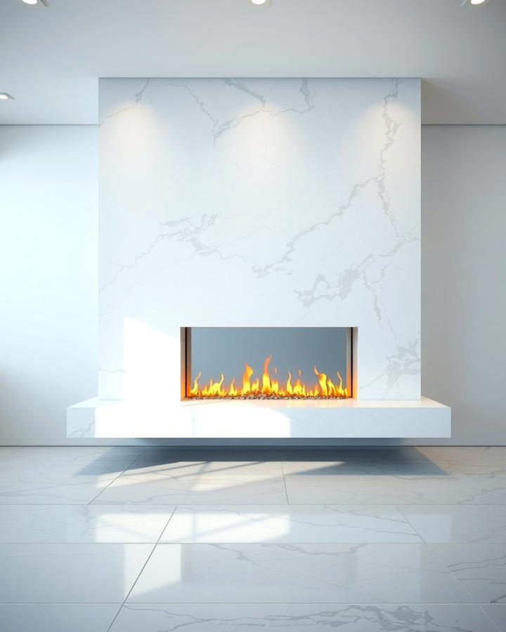 Floating Marble Fireplaces