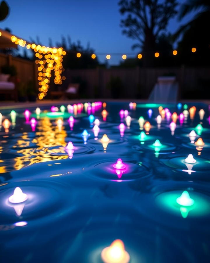 Floating Pool Lights for a Dreamy Atmosphere