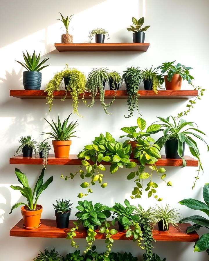 Floating Shelves for Plants