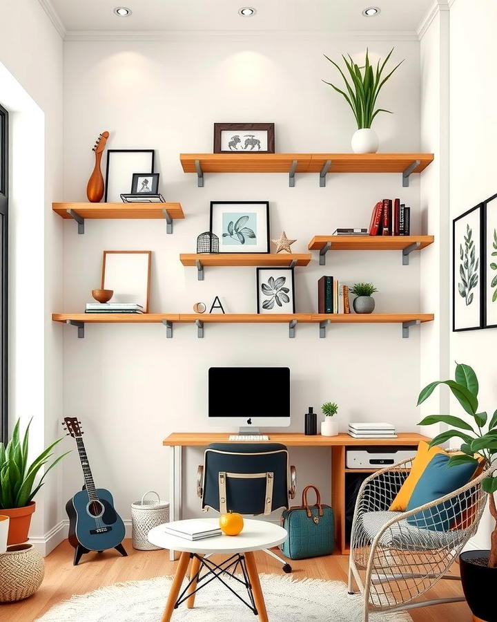 Floating Shelves for Small Spaces