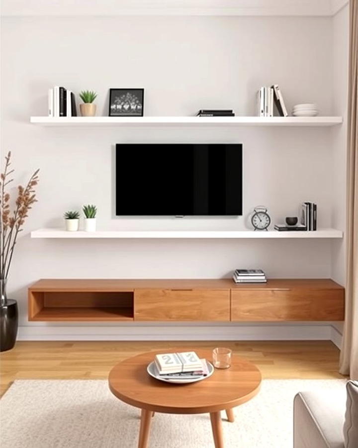 Floating Shelves for Storage